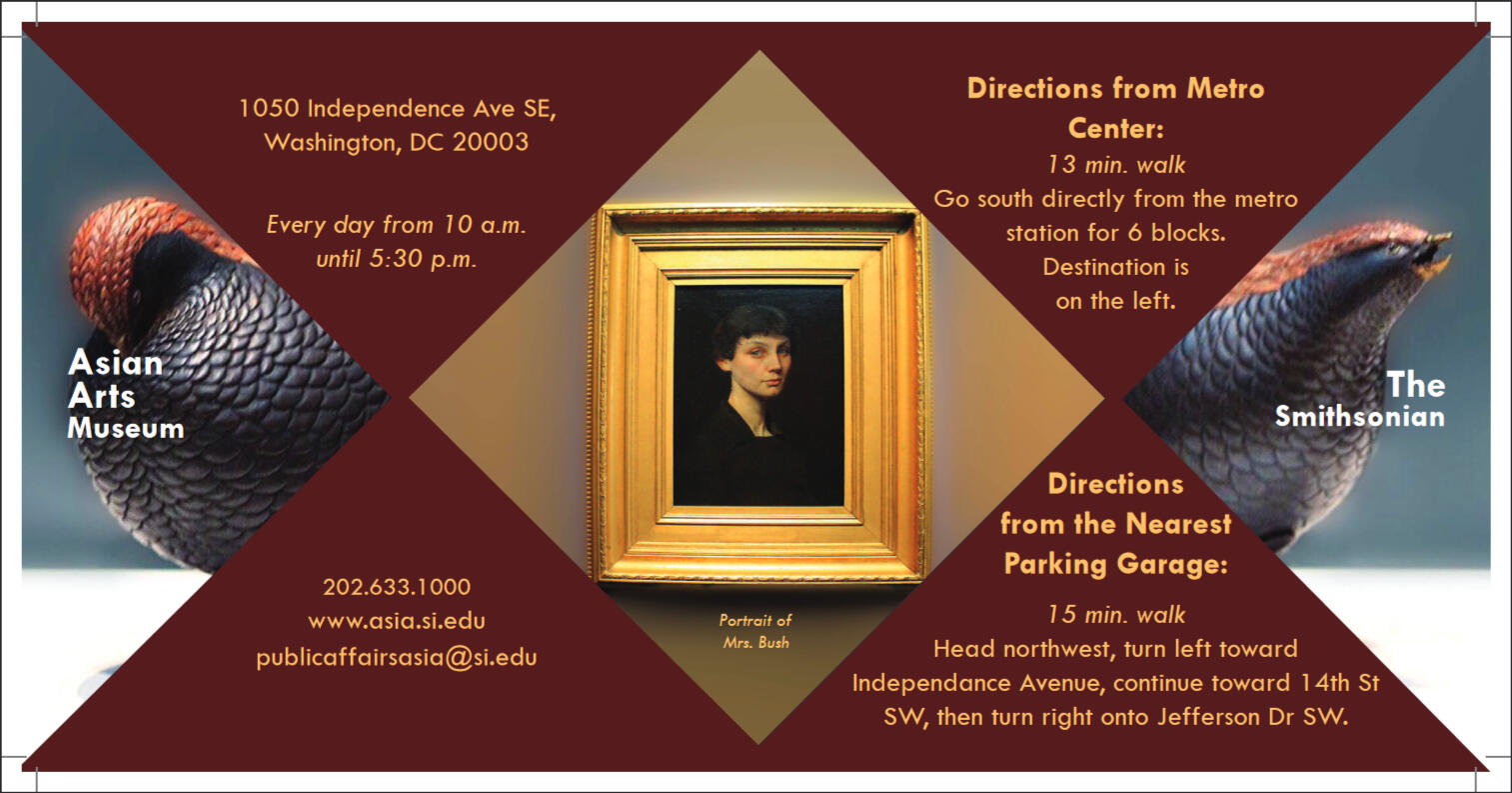 Asian Museum of the Arts Brochure Design