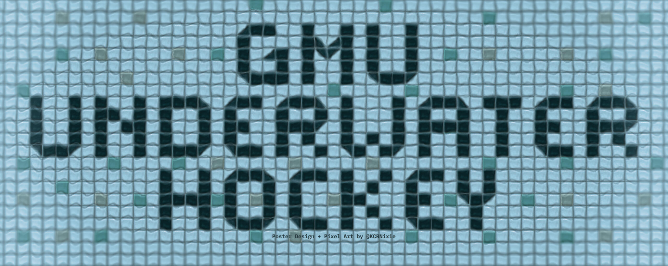 GMU Underwater Hokey Banner Design (Pixel Art)